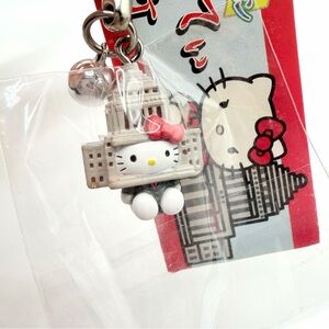 NEW Hello Kitty Gotochi Charms Keychain Strap Nezuke  Japan Tokyo Vintage Suit